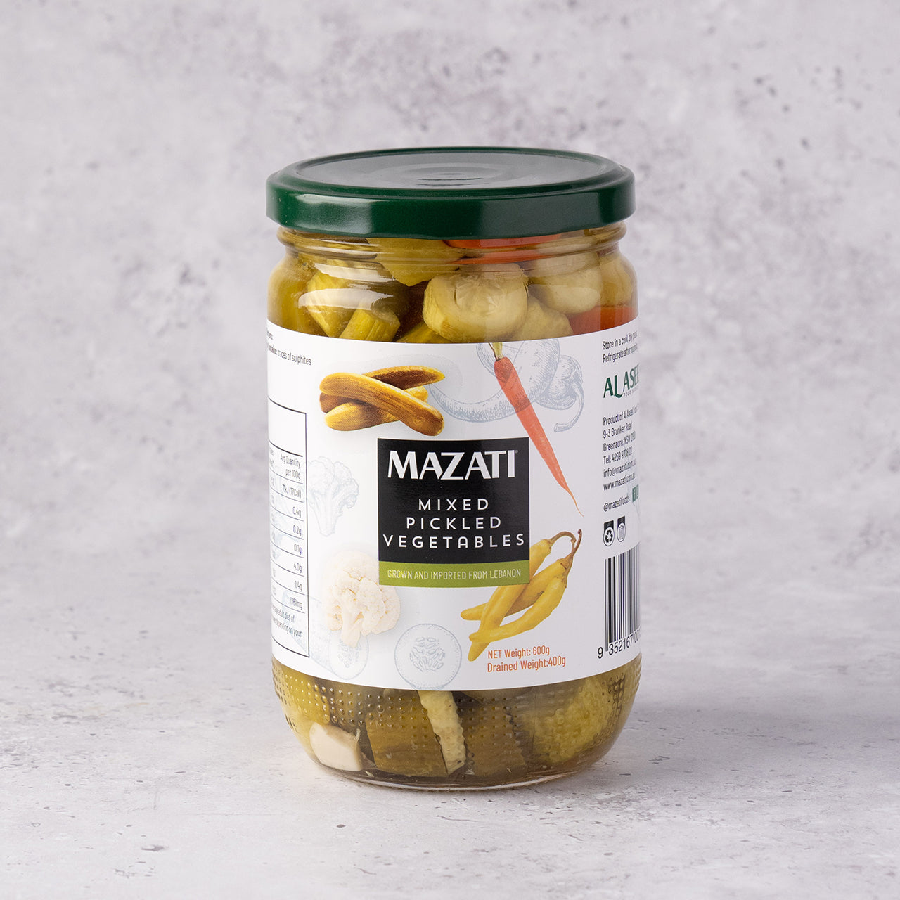 Mixed Pickled Vegetables 600g