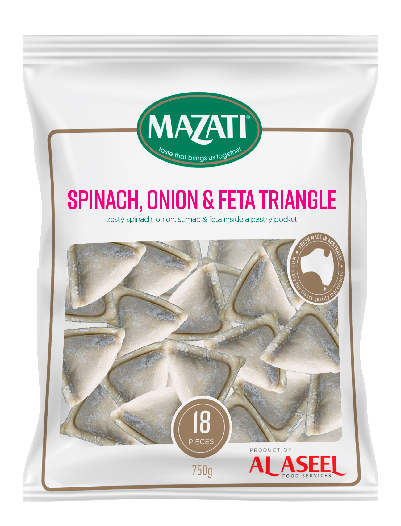 Spinach, Onion & Feta Triangles