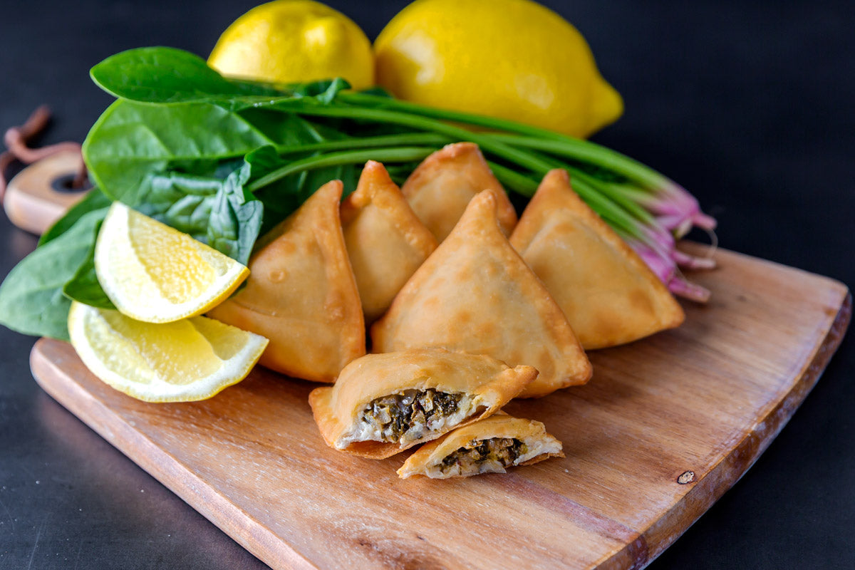 Spinach & Onion Triangles